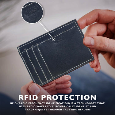 Daira - Credit Card Cum Currency Rfid Compact Wallet - Azure Blue - BuyPureNaturals