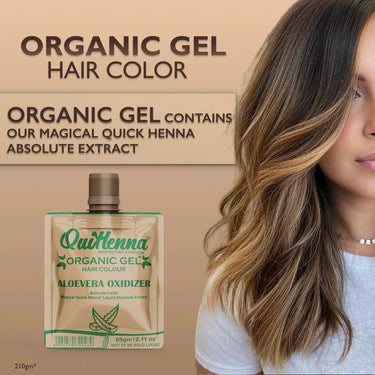 QuikHenna Organic Gel Hair Color 210 Gm - 5N Light Brown - BuyPureNaturals