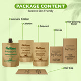 QH+ QuikHenna FLORA Organic Gel Double Use Hair Color- 70gm- 4G Golden Brown - BuyPureNaturals