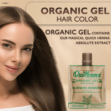 QuikHenna Organic Gel Hair Color 210 Gm - 5G Light Golden Brown - BuyPureNaturals