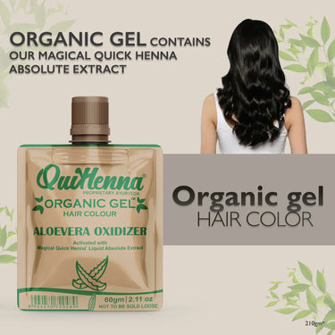 QuikHenna Organic Gel Hair Color 210 Gm - 1N Natural Black - BuyPureNaturals