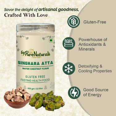 byPureNaturals Gluten Free Singhara Atta (Water Chestnut Flour)- 650 Gm - BuyPureNaturals