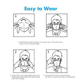 byPureNaturals 5 Layered N95 Reusable Washable Anti Pollution Face Mask With Ear Loop, Certified by CE, ISO & GMP with Bacterial Filtration Efficiency(BFE)≥95% - BuyPureNaturals