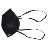 byPureNaturals 5 Layered N95 Face Mask Reusable, Washable Over the Head Black Anti Pollution Face Mask With Respirator Vent. - BuyPureNaturals