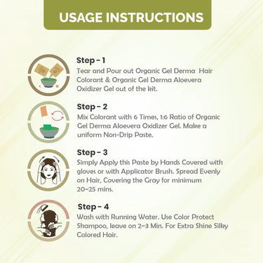 QH+ QuikHenna CLINICA Organic Gel Innovative Derma Hair Color 165gm- 5G Light Golden Brown - BuyPureNaturals