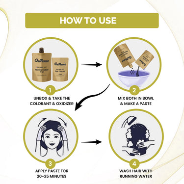 QuikHenna Organic Gel Hair Color 120 Gm - 5G Light Golden Brown - BuyPureNaturals