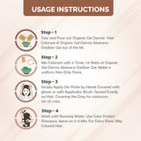 QH+ QuikHenna CLINICA Organic Gel Innovative Derma Hair Color 165gm- 3G Coffee Brown - BuyPureNaturals