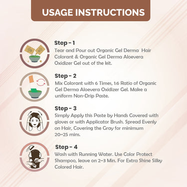 QH+ QuikHenna CLINICA Organic Gel Innovative Derma Hair Color 165gm- 3G Coffee Brown - BuyPureNaturals