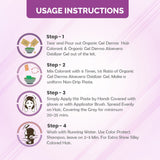 QH+ QuikHenna CLINICA Organic Gel Innovative Derma Hair Color 165gm- 9RG Burgundy - BuyPureNaturals
