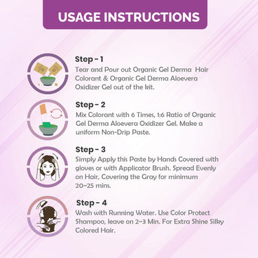 QH+ QuikHenna CLINICA Organic Gel Innovative Derma Hair Color 165gm- 9RG Burgundy - BuyPureNaturals