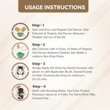 QH+ QuikHenna CLINICA Organic Gel Innovative Derma Hair Color 165gm- 6G Golden Brown - BuyPureNaturals