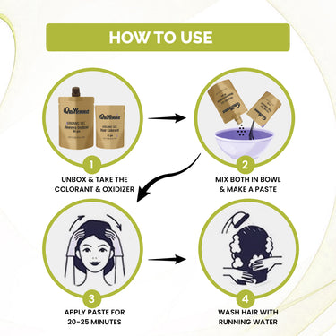 QuikHenna Organic Gel Hair Color 120 Gm - 4G Golden Brown - BuyPureNaturals
