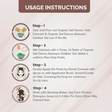 QH+ QuikHenna CLINICA Organic Gel Innovative Derma Hair Color 165gm- 3N Dark Brown - BuyPureNaturals