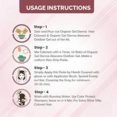 QH+ QuikHenna CLINICA Organic Gel Innovative Derma Hair Color 165gm- 5N Light Brown - BuyPureNaturals