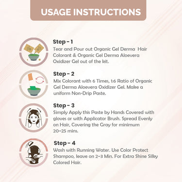 QH+ QuikHenna CLINICA Organic Gel Innovative Derma Hair Color 165gm- 4G Golden Brown - BuyPureNaturals