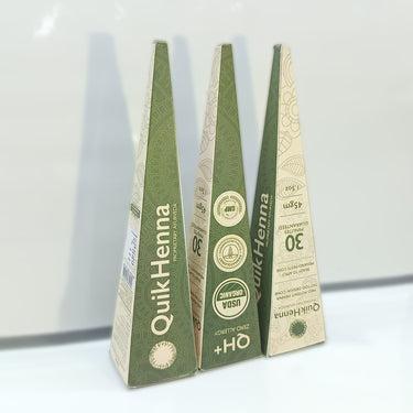 QH+ QuikHenna Med Potent Tattoo Design Cone | Natural Mehndi Cones - BuyPureNaturals