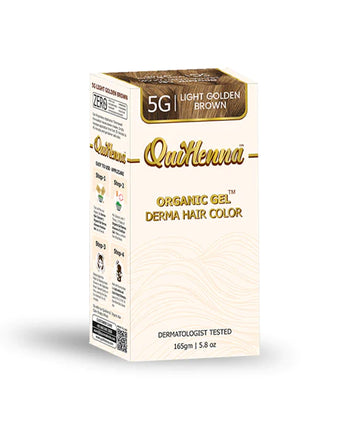 Quikhenna Derma Gel Organic Hair Colour Light Golden Brown 5G byPureNaturals