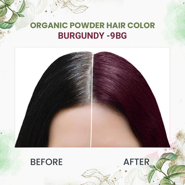 Quikhenna 100% Organic Powder Hair Color- 120 Gm- 9BG Burgundy - BuyPureNaturals