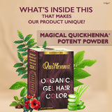 QuikHenna Organic Gel Hair Color 210 Gm - 9RG Burgundy - BuyPureNaturals
