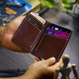 Daira - Bi-Fold Leather Card Holder Cum Wallet - Cocoa Craft - BuyPureNaturals