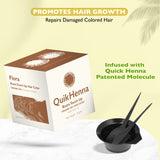 QH+ QuikHenna FLORA Organic Gel Roots Touch Up Hair Color- 32gm- 4G Golden Brown - BuyPureNaturals