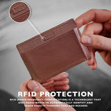 Daira - Twin Pocket Leather Card Holder - Cocoa Craft - BuyPureNaturals