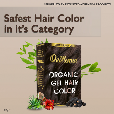 QuikHenna Organic Gel Hair Color 210 Gm - 2G Ebony Black - BuyPureNaturals