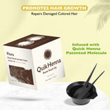 QH+ QuikHenna FLORA Organic Gel Roots Touch Up Hair Color- 32gm- 3N Dark Brown - BuyPureNaturals
