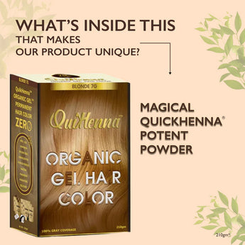 QuikHenna Organic Gel Hair Color 210 Gm - 7G Blonde - BuyPureNaturals