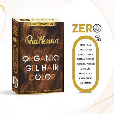 QuikHenna Organic Gel Hair Color 120 Gm - 6G Golden Blonde - BuyPureNaturals