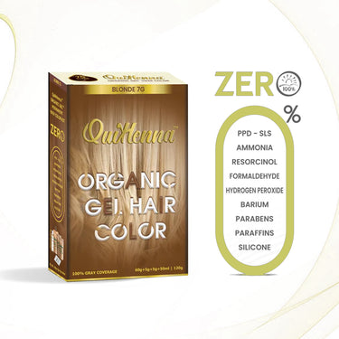 QuikHenna Organic Gel Hair Color 120 Gm - 7G Blonde - BuyPureNaturals