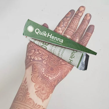 QH+ QuikHenna Med Potent Tattoo Design Cone | Natural Mehndi Cones - BuyPureNaturals