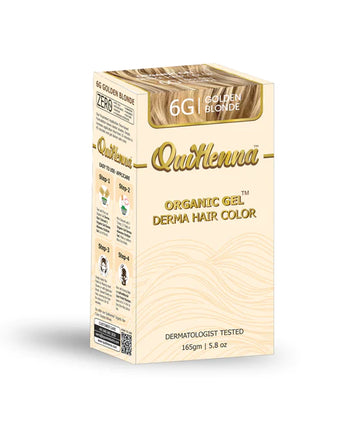 Quikhenna Derma Gel Organic Hair Colour Golden Blonde 6G byPureNaturals