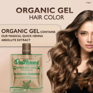 QuikHenna Organic Gel Hair Color 210 Gm - 4N Medium Brown - BuyPureNaturals