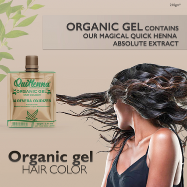 QuikHenna Organic Gel Hair Color 210 Gm - 2G Ebony Black - BuyPureNaturals