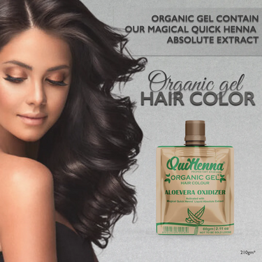 QuikHenna Organic Gel Hair Color 210 Gm -2N Soft Black - BuyPureNaturals