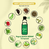 QH+ QuikHenna FLORA Organic Gel Roots Touch Up Hair Color- 32gm- 1N Natural Black - BuyPureNaturals