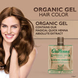 QuikHenna Organic Gel Hair Color 210 Gm - 4G Golden Brown - BuyPureNaturals