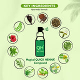 QH+ QuikHenna FLORA Organic Gel Double Use Hair Color- 70gm- 1N Natural Black - BuyPureNaturals