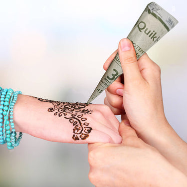 QH+ QuikHenna Med Potent Tattoo Design Cone | Natural Mehndi Cones - BuyPureNaturals