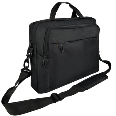 Goalu 16 inch Messenger Laptop Bag with Handle & Shoulder Strap-Black - BuyPureNaturals
