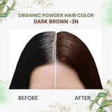 Quikhenna 100% Organic Powder Hair Color- 60 Gm- 3N Dark Brown - BuyPureNaturals