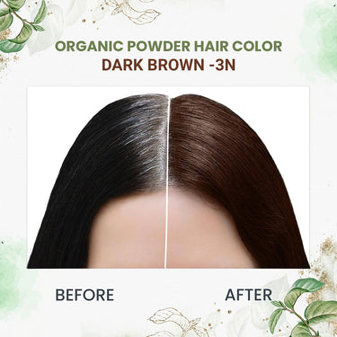 Quikhenna 100% Organic Powder Hair Color- 60 Gm- 3N Dark Brown - BuyPureNaturals