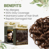 Quikhenna 100% Organic Powder Hair Color- 60 Gm- 3N Dark Brown - BuyPureNaturals