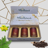 byPureNaturals Soy Wax Healing Candles- 200ml Jar (Pack of 3 – Coffee, Ylang Ylang, Cedar and Sandalwood) - BuyPureNaturals