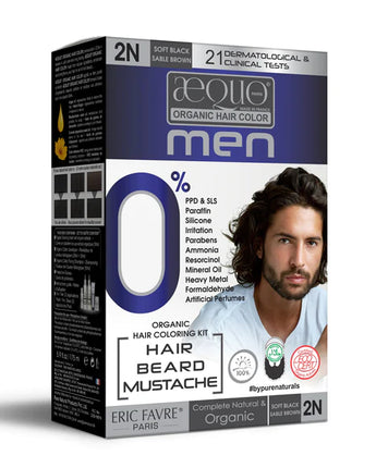 byPureNaturals Organic Cream Hair Colour for Men Blackish Brown 2N
