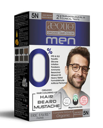 byPureNaturals Organic Cream Hair Colour for Men Light brown 5N