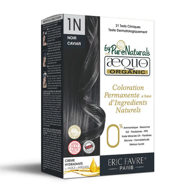QH+ Aequo Organic Zero Toxins Permanent Cream Hair Colour- 200ml- 1N Jet Black - BuyPureNaturals