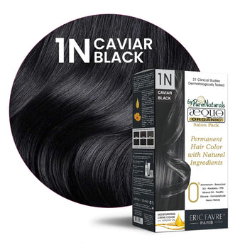 QH+ Aequo Organic Cream Hair Colour - 1N Caviar Jet Black - 200ml