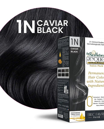 byPureNaturals Organic Cream Hair Colour Caviar Jet Black 1N
